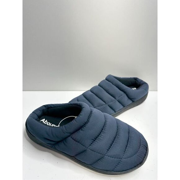 Abound Slippers Mens Size 10 Medium Blue Slip On Puffer in Navy Cozy NEW - Picture 6 of 8